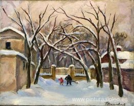 Patio de la casa de Samarins en Spiridonovka Patio de la casa de Samarins en Spiridonovka