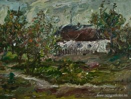 paisaje con una casa paisaje con una casa