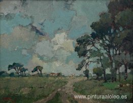 Landskap met kronkelende pad, Kenilworth Landskap met kronkelende pad, Kenilworth