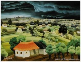 paisaje con una casa paisaje con una casa