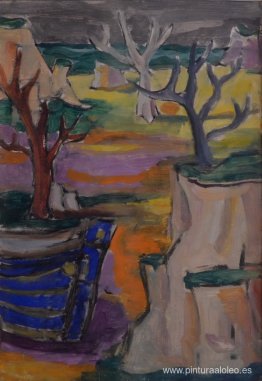 paisaje con barco paisaje con barco