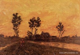 paisaje al atardecer paisaje al atardecer