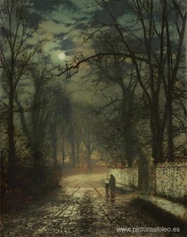 Un carril iluminado por la luna Un carril iluminado por la luna