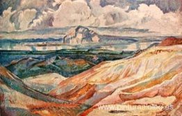 Escena de Mývatnssveit en el norte de Islandia Escena de Mývatnssveit en el norte de Islandia