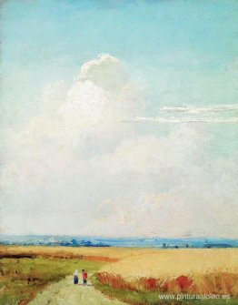 Estudio para el cuadro "Mediodía en las cercanías de Moscú" Estudio para el cuadro "Mediodía en las cercanías de Moscú"