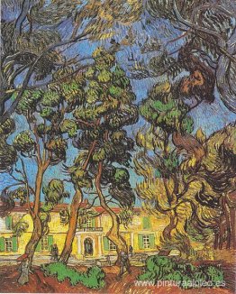 Árboles en el jardín del Hospital Saint-Paul Árboles en el jardín del Hospital Saint-Paul