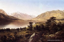 Upper Twin Lakes en las Montañas Rocosas de Colorado Upper Twin Lakes en las Montañas Rocosas de Colorado