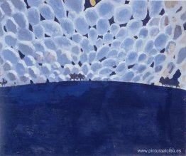 Paisaje iluminado por la luna Paisaje iluminado por la luna