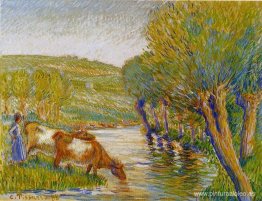 El río y los sauces, Eragny El río y los sauces, Eragny