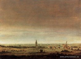 paisaje con ciudad en un río paisaje con ciudad en un río