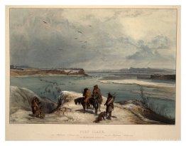 Fort Clark en Missouri, febrero de 1834, lámina 15 del volumen 2 Fort Clark en Missouri, febrero de 1834, lámina 15 del volumen 2