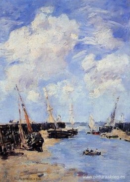 Trouville, los embarcaderos, marea baja Trouville, los embarcaderos, marea baja