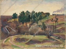 Paisaje con el ferrocarril. Paisaje con el ferrocarril.