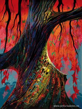 Rojo fuego y oro Rojo fuego y oro