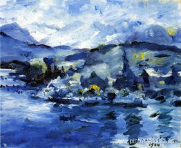 Lago de Lucerna-Tarde Lago de Lucerna-Tarde