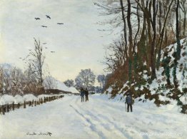 El camino a la granja de Saint-Simeon en invierno El camino a la granja de Saint-Simeon en invierno