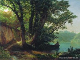 paisaje con lago paisaje con lago