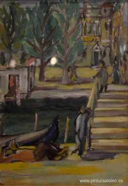 paisaje con puente paisaje con puente