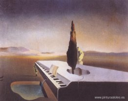 Fuente necrófila que brota de un piano de cola Fuente necrófila que brota de un piano de cola