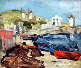 Paisaje de la isla de Paros Paisaje de la isla de Paros