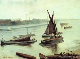 Antiguo Battersea Reach gris y plateado Antiguo Battersea Reach gris y plateado