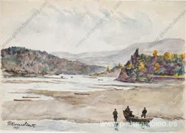 Río Mana en el Yenisei Río Mana en el Yenisei