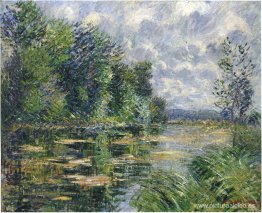 Pequeño brazo del Sena cerca de Connelle Pequeño brazo del Sena cerca de Connelle