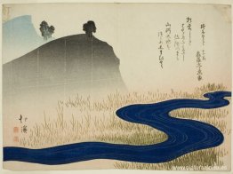 Un paisaje montañoso con un arroyo Un paisaje montañoso con un arroyo