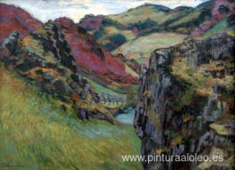 Paisaje cerca de Saint-Julien-des-Chazes Paisaje cerca de Saint-Julien-des-Chazes