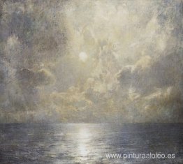 Paisaje marino iluminado por la luna Paisaje marino iluminado por la luna