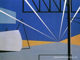 Luces en una planta de aviones Luces en una planta de aviones