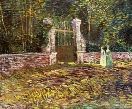 Entrada al parque Voyer-d'Argenson en Asnières Entrada al parque Voyer-d'Argenson en Asnières