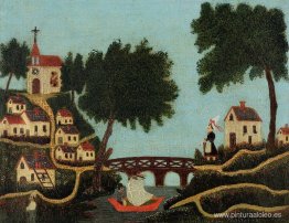 paisaje con puente paisaje con puente