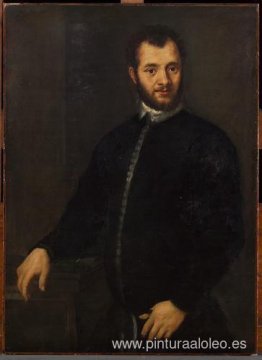 Retrato de un joven vestido de negro Retrato de un joven vestido de negro