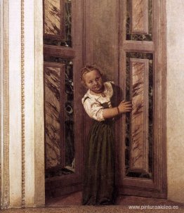 Chica en la puerta Chica en la puerta