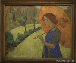 Madame Serusier con una sombrilla Madame Serusier con una sombrilla