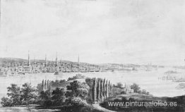 Ciudad de Nueva York y puerto desde Weehawken Ciudad de Nueva York y puerto desde Weehawken