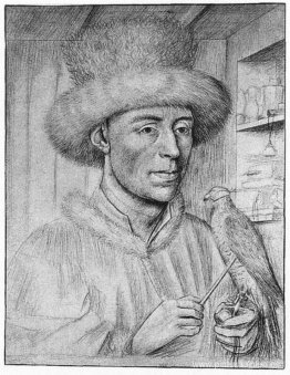 retrato de un hombre con un halcón retrato de un hombre con un halcón