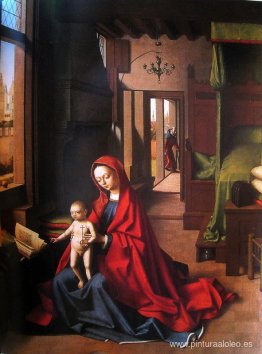 La Virgen y el Niño en un interior gótico. La Virgen y el Niño en un interior gótico.