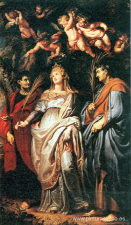 Santa Domitila con San Nereo y San Aquiles Santa Domitila con San Nereo y San Aquiles