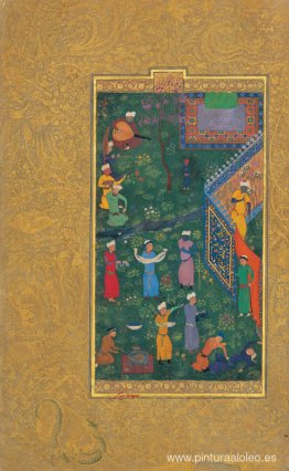 Sultán Hossein Mirza en Promenade (parte izquierda) Sultán Hossein Mirza en Promenade (parte izquierda)