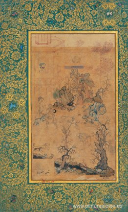 Una línea de Moraqqa’-e Golshan p.147 Una línea de Moraqqa’-e Golshan p.147