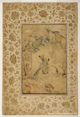 Cazadores en un arroyo Cazadores en un arroyo