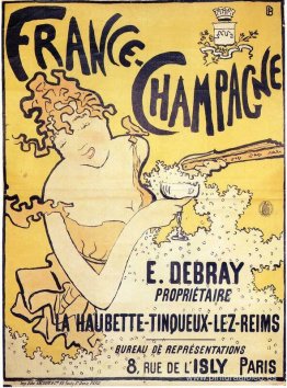 Cartel publicitario Francia Champagne Cartel publicitario Francia Champagne