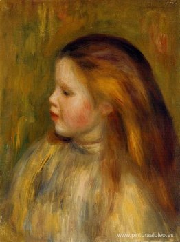 Cabeza de una niña de perfil Cabeza de una niña de perfil