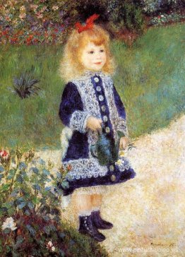 niña con una regadera niña con una regadera