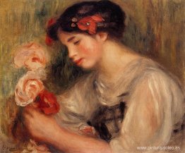 Retrato de Gabrielle (joven con flores) Retrato de Gabrielle (joven con flores)