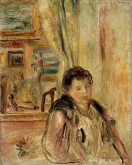 mujer en un interior mujer en un interior