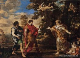 Venus apareciéndose a Eneas como cazadora Venus apareciéndose a Eneas como cazadora