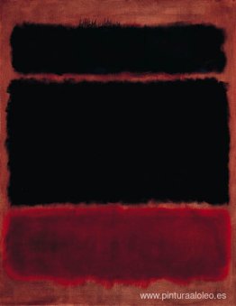 Negro en rojo intenso Negro en rojo intenso
